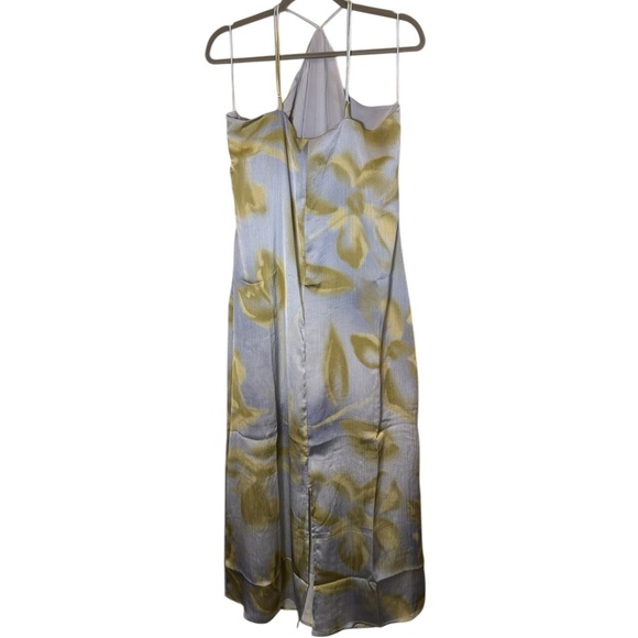 Mus & BomBon Aruba Halter Slip Dress color Azul sz L - Picture 8 of 15